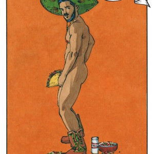 El taco. Lotería, queer, gay, LGBT, gay artist, Felix d'Eon.