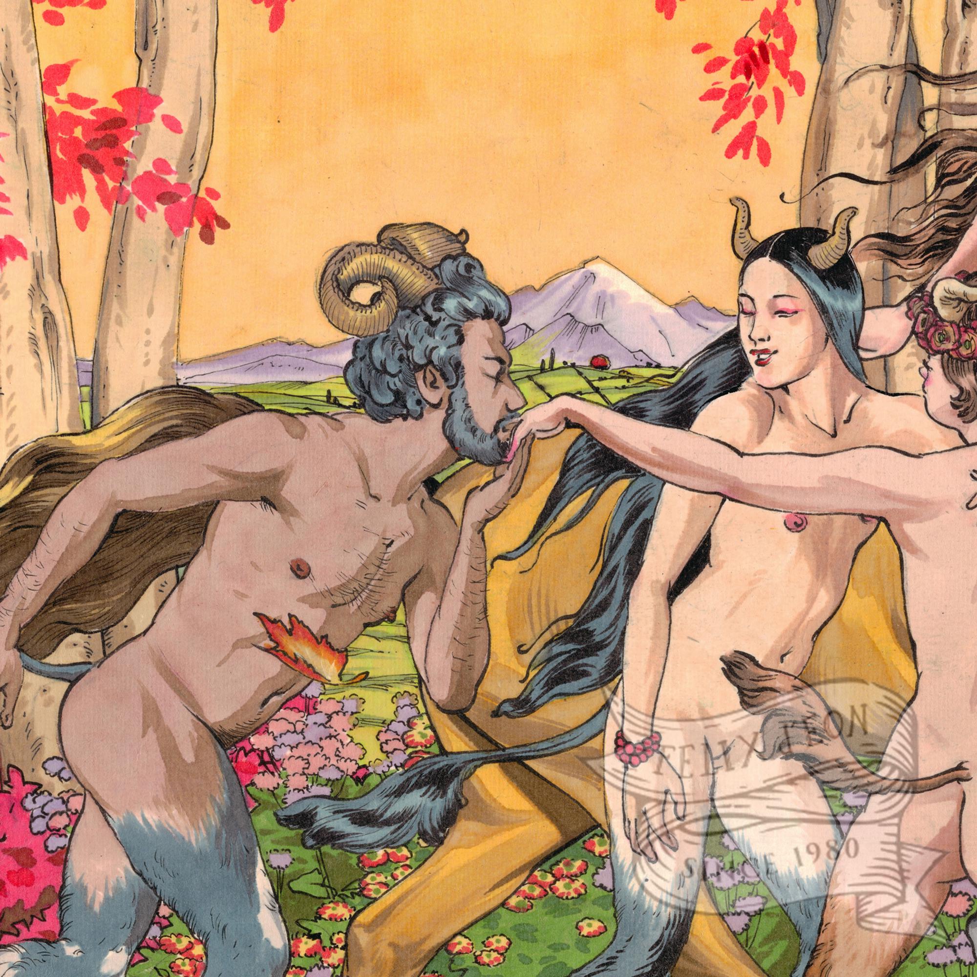 Centauride Love, Felix Deon, Lgbtq, Erotic, Gay Art, Felix Deon Lesbian,  Centaur, POC, Latina, Latinx, Asian, Mexican Centaur - Etsy