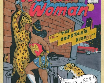 The Cheeta's Kiss. Lesbian art, queer, lgbtq, comic, Felix d'Eon.