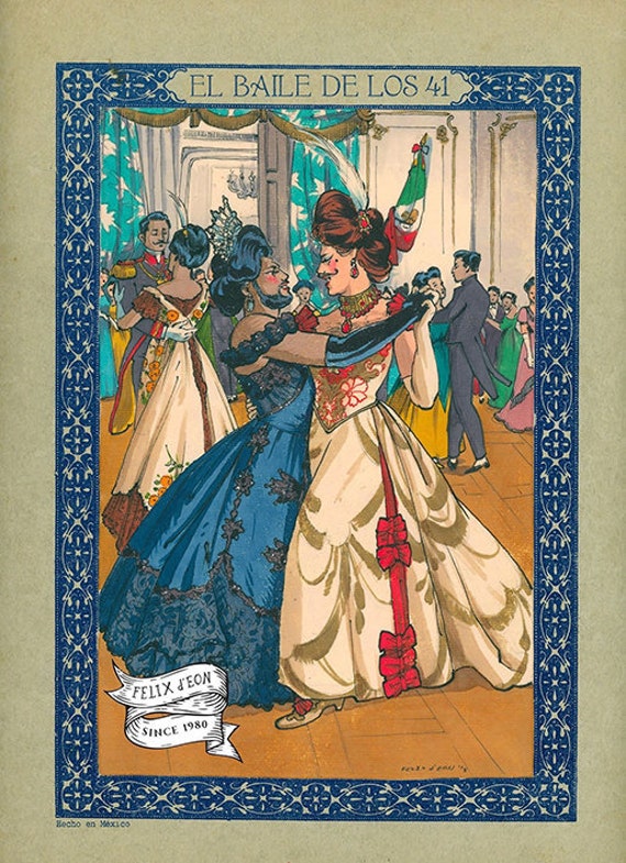 El Baile De Los 41 Gay Art Queer Felix Deon Lgbtq Etsy