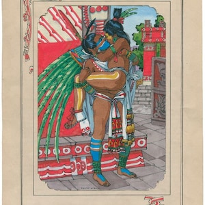 Los Principes mexicas. Gay, queer, lgbt, gay art, Felix d&#39;Eon, aztec, mayan, native, queerpoc