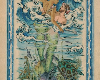 The Sea Princes, gay art, queer, siren, Felix d'Eon.