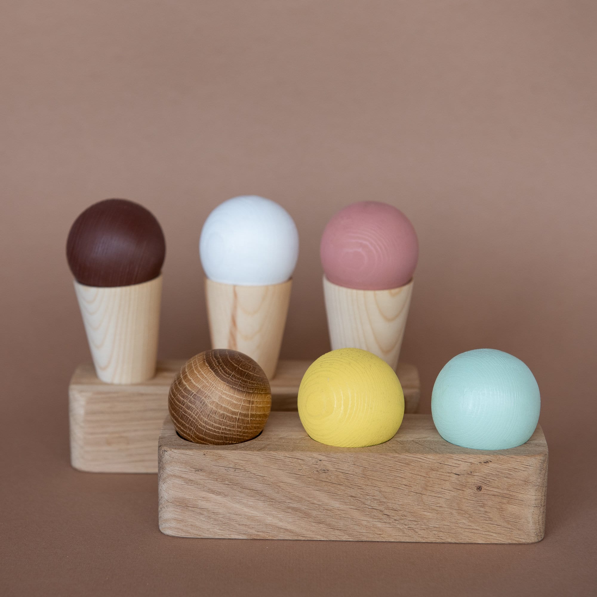 Wooden Ice Cream Toy Wooden Ice Cream Set Play Food Etsy