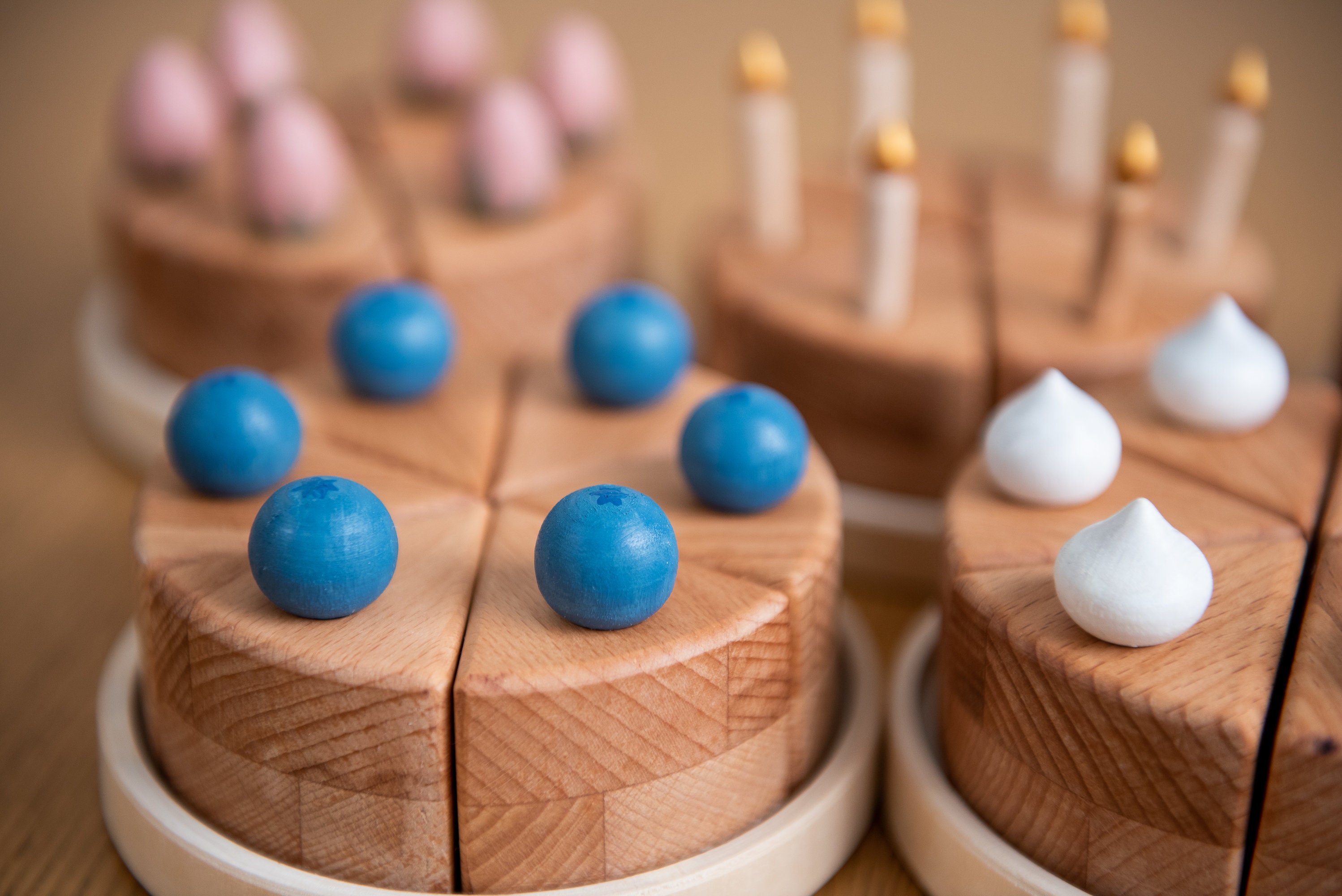 Cake wooden toy Play food cake Wooden play food Play Etsy