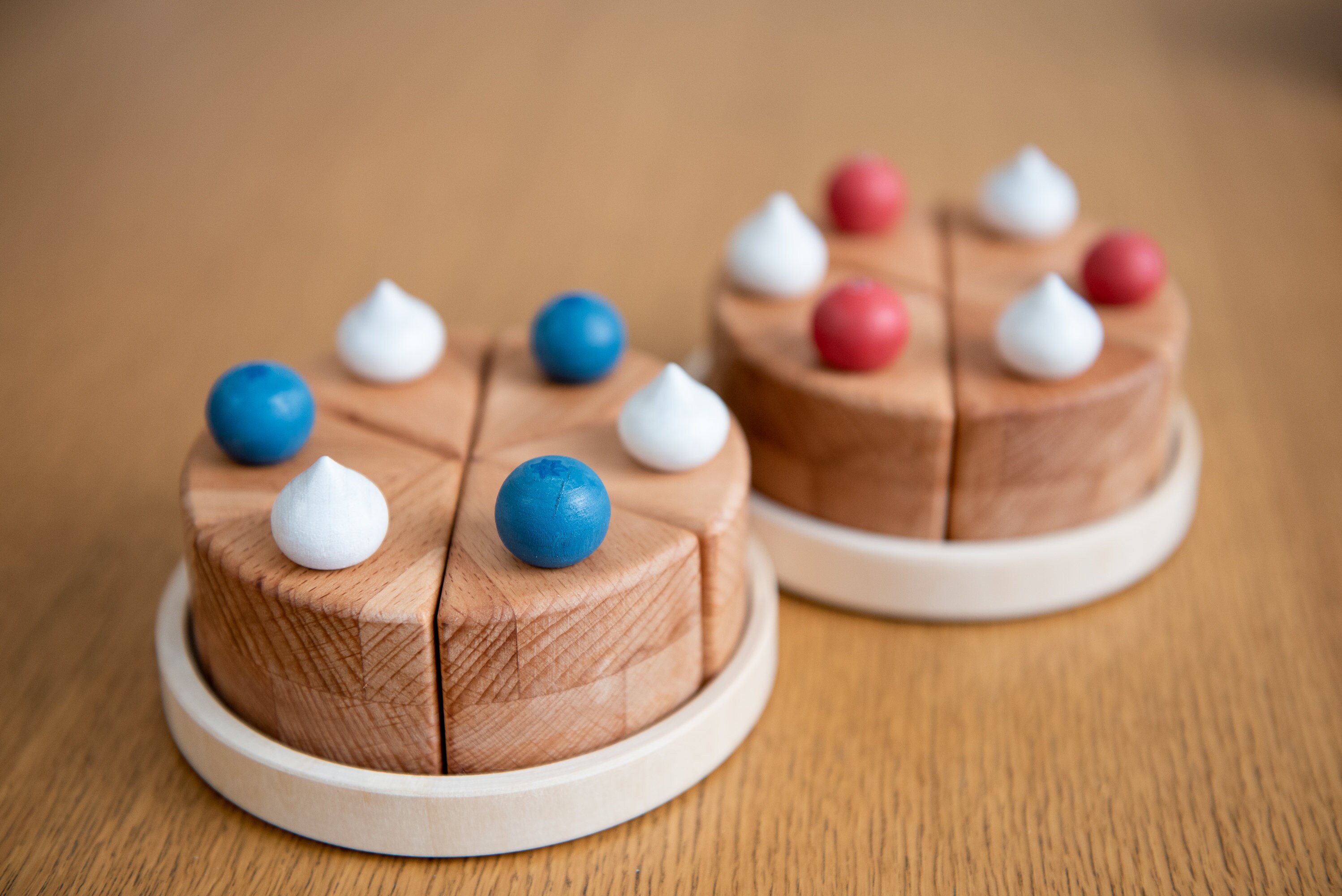 Cake wooden toy Play food cake Wooden play food Play Etsy