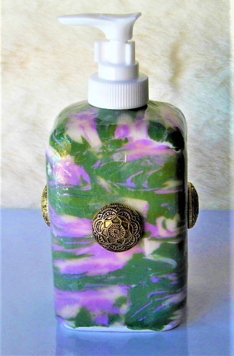 Soap and Lotion Dispenser with matching ring dish 3 piece Etsy