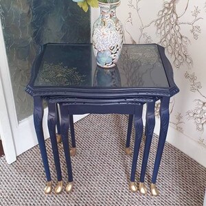 Nest of tables blue deals