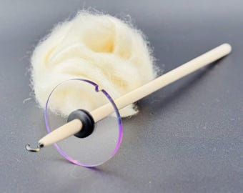 Lolly Pop Purple Edge Glow Drop Spindle