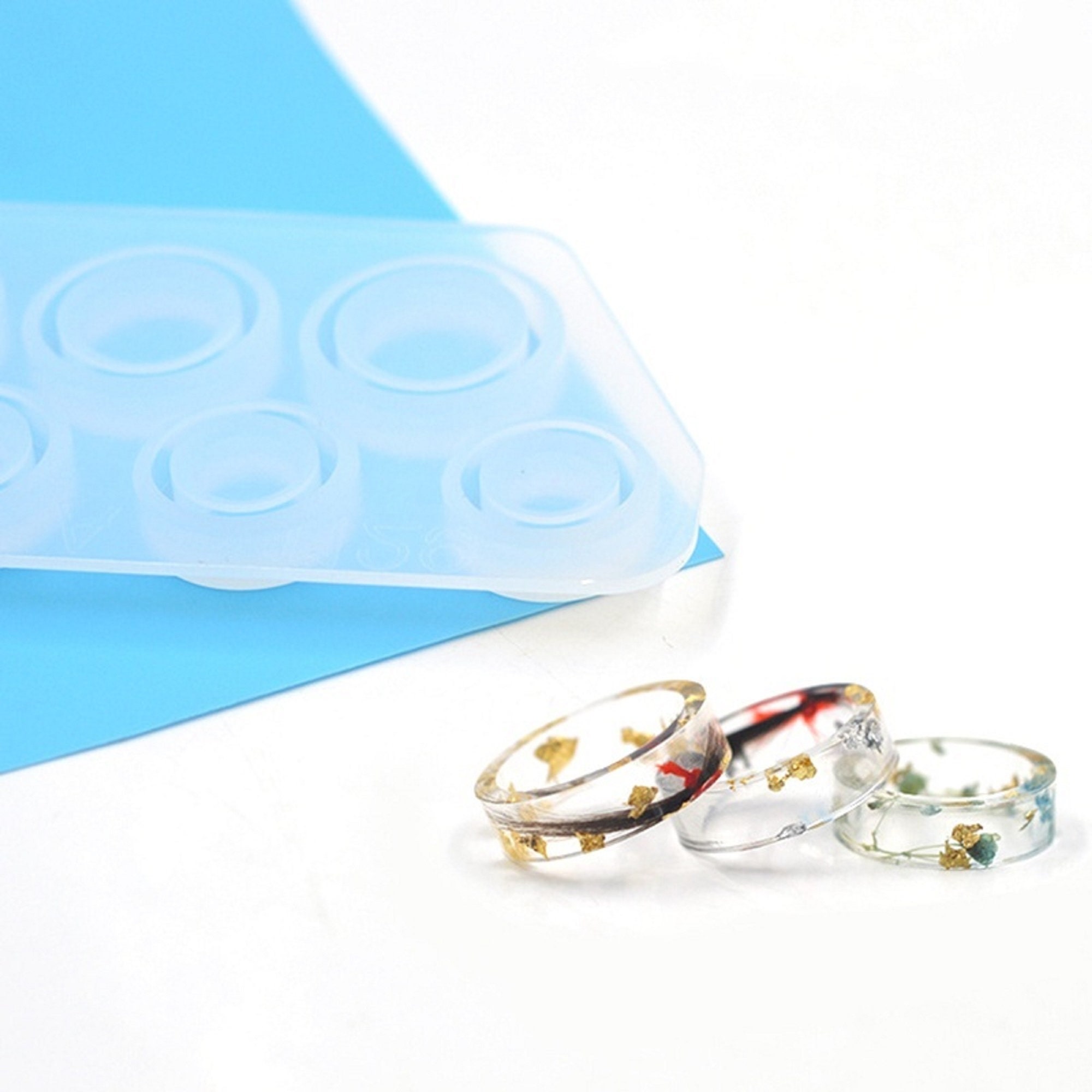 1 Set Flat Finger Ring Silicone Mold Resin Silicone Molds Jewelry Making Tools Epoxy Resin Craft Mold Cabochons DIY Ring Mould 15 22mm Etsy Canada