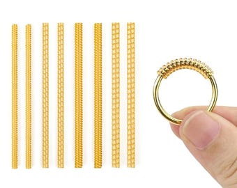 Silicone Spiral Ring Adjuster Set, Jewelry Resizing Tools (8PCS)