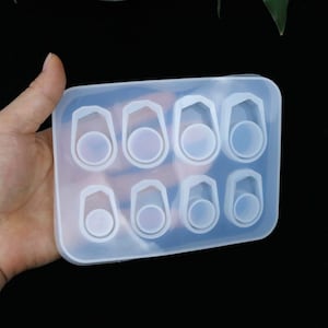 1 Set Assorted Sizes Ring Silicone Mold Collection Making Ring Jewelry Pendant Mould Crystal Epoxy Resin Jewelry Making Tool Craf