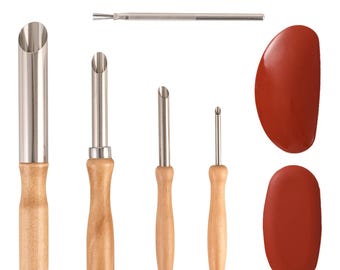 Aardewerkperforatorset, kleikrabbers, klei maken en beeldhouwen