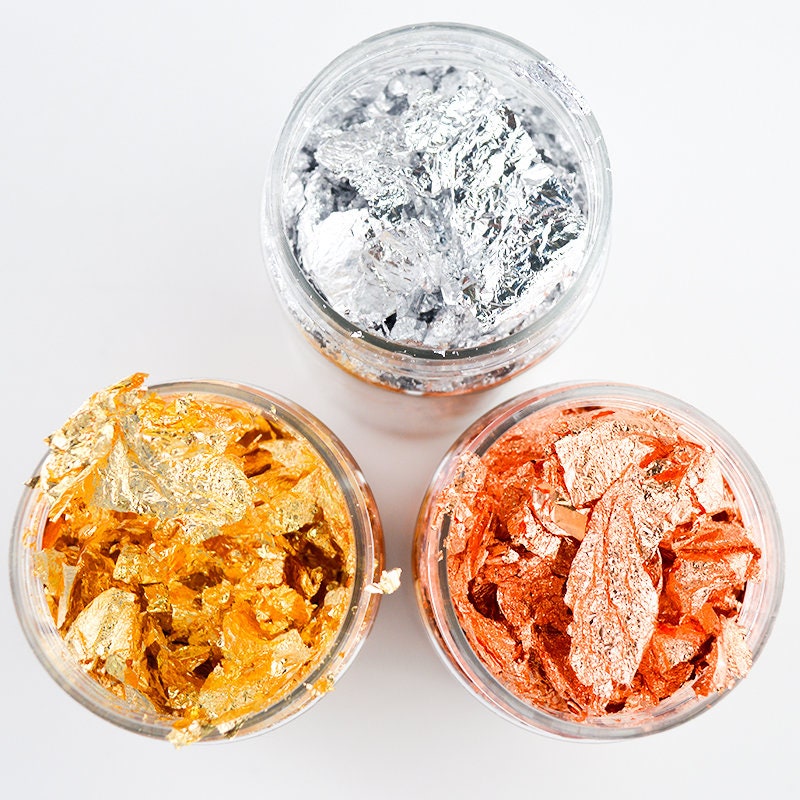 Gold Leaf Flake Golden Foil Fillings Confetti DIY Resin Etsy