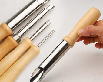 Juego de perforadoras para cerámica: herramientas de doble cabezal para esculpir arcilla