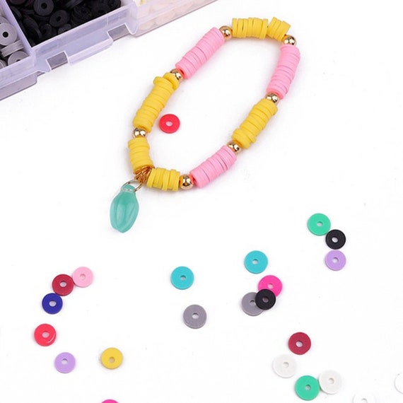 5280 Clay Beads Bracelet Making Kit Clay Heishi Beads Set Preppy Bracelet  Kit Lnclude Polymer Flat Clay Bead Smiley Face Beads -  Finland