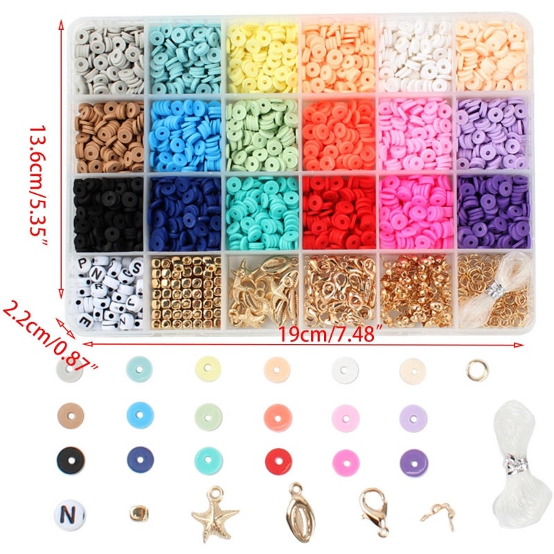 6 Grid Silicone Beads Mold for Handmade Earrings Bracelet Necklace