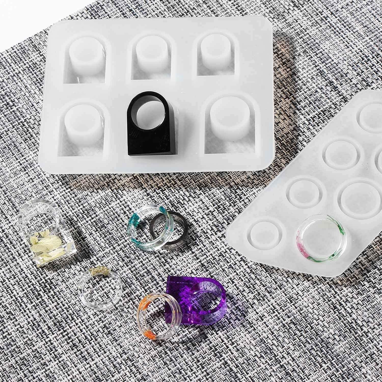 Flat Resin Ring Silicone Mold Resin Casting Mold for Epoxy Etsy