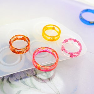 Crystal Drop Circular Collection Handmade DIY Making Ring Jewelry Silicone Mold For Resin Epoxy