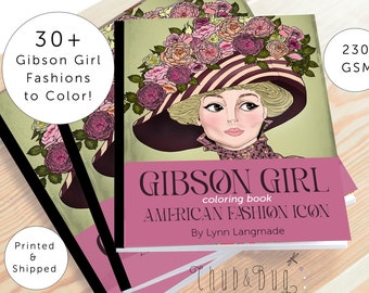 Fashion Coloring Book- Gibson Girl Style in the Gilded Age Coloring Pages