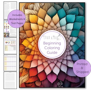 Beginning Coloring Guide: Color Theory & Worksheets (Printed Book)