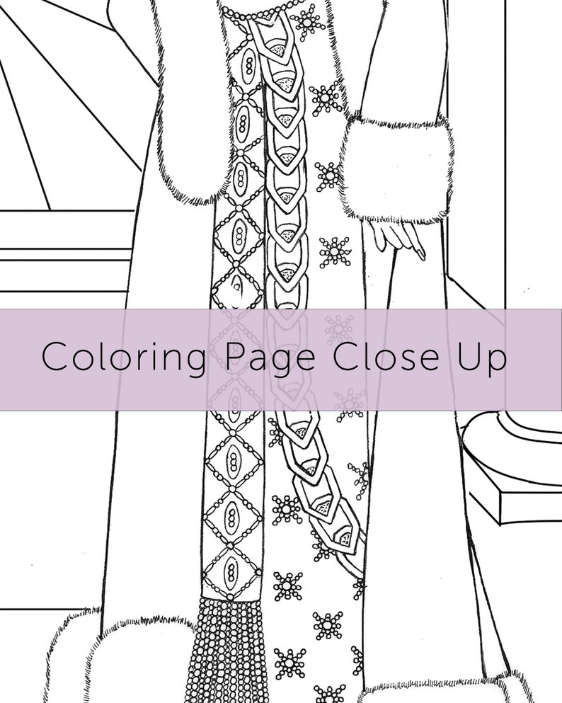Printable Coloring Roaring 20s, 1920s Fashion, Art Deco Design, Flapper ...