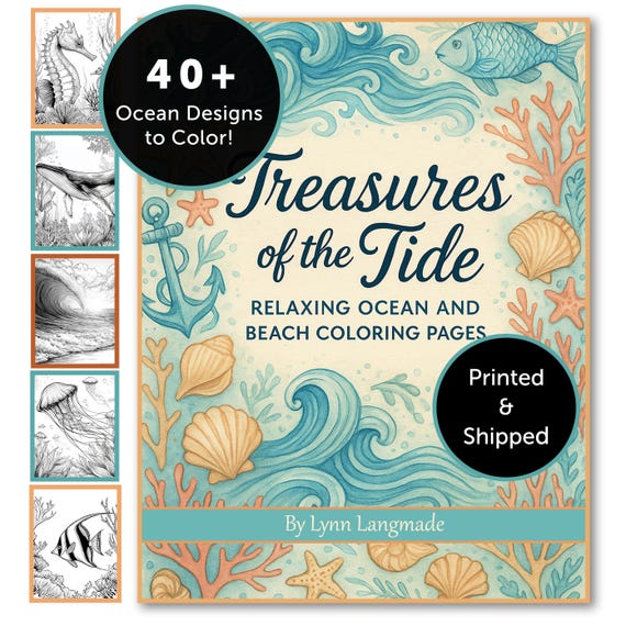 Ocean Coloring Book for Adults: 40 Relaxing Beach Designs