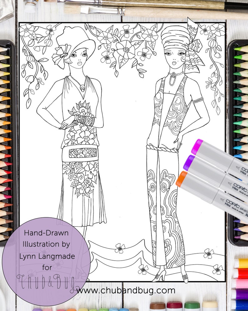 488 Cartoon Roaring Twenties Coloring Pages 