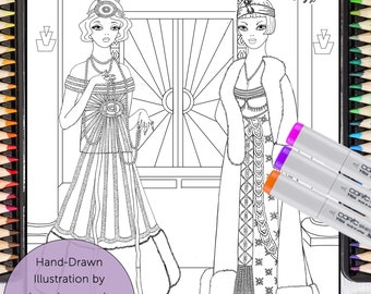 Vintage 1920's fashion coloring book: Distressing coloring book for  grow-ups (Paperback)