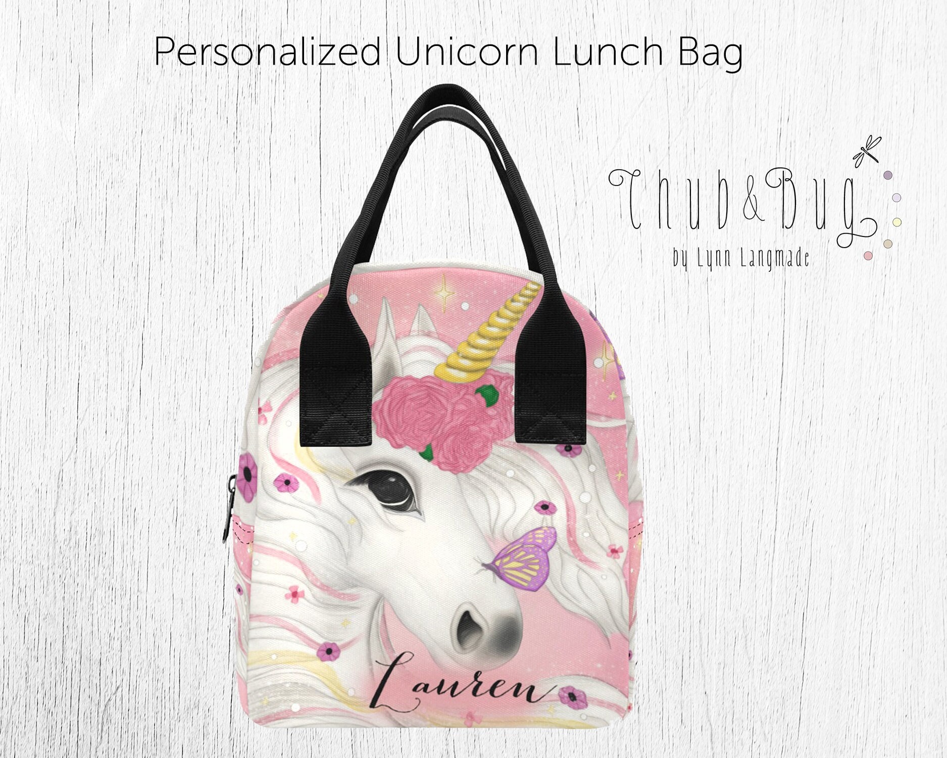 Personalized Unicorn Lunch Bag Girls Lunchboxes Toddler - Etsy