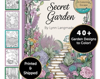 Secret Garden Coloring Book for Adults – 40 Nature Scenes for Stress Relief and Relaxation