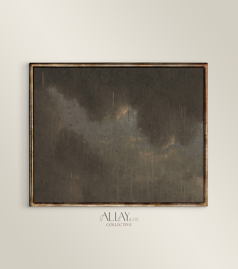Cloud Study | Abstract Wall Art | Moody Cloud Study | Vintage Cloud ...