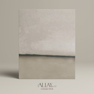 Neutral Seascape Abstract Painting | Soft Abstract Wall Art | Abstract Ocean Art | Vintage Wall Art | Mid Century Abstract | PRINTABLE 222