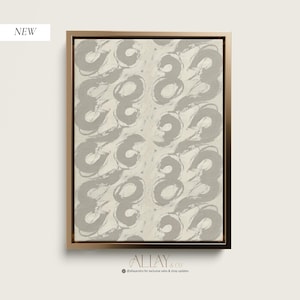 Neutral Abstract Brushstrokes Art | Abstract Painting Print | Beige Painting | Monochrome Abstract Art | Modern Contemporary Wall Art| 616