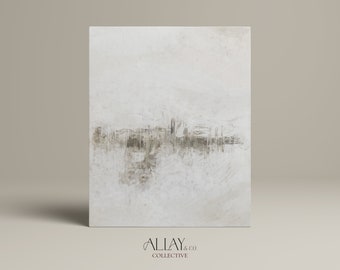Landscape Abstract Painting | Neutral Abstract Wall Art | Abstract Wall Art | Vintage Wall Art | Mid Century Abstract | PRINTABLE 234