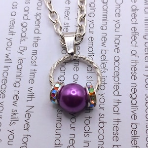 Fidget adhd, autism, anxiety, spinner necklace for women, fidget spinner pendant, Silver iron metal cable chain,Calming jewellery for ladies