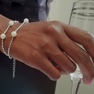 Calming fidget bracelet for women, Spinner bracelet, Anti anxiety calm beaded dainty silver stress bracelet, Anxiety jewellery, Gift for her