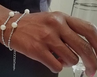 Calming fidget bracelet for women, Spinner bracelet, Anti anxiety calm beaded dainty silver stress bracelet, Anxiety jewellery, Gift for her