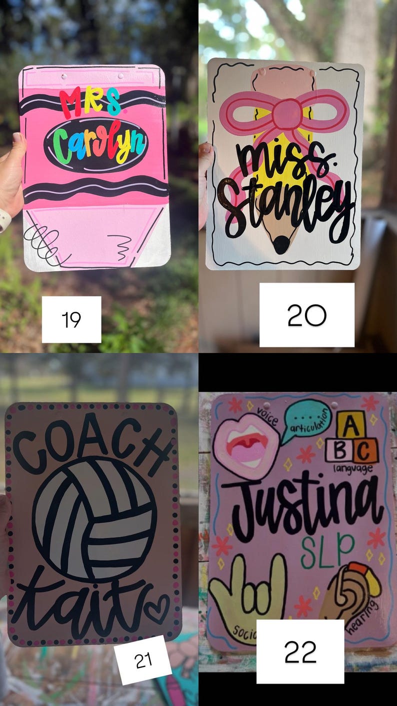 Portapapeles personalizado para profesores imagen 5