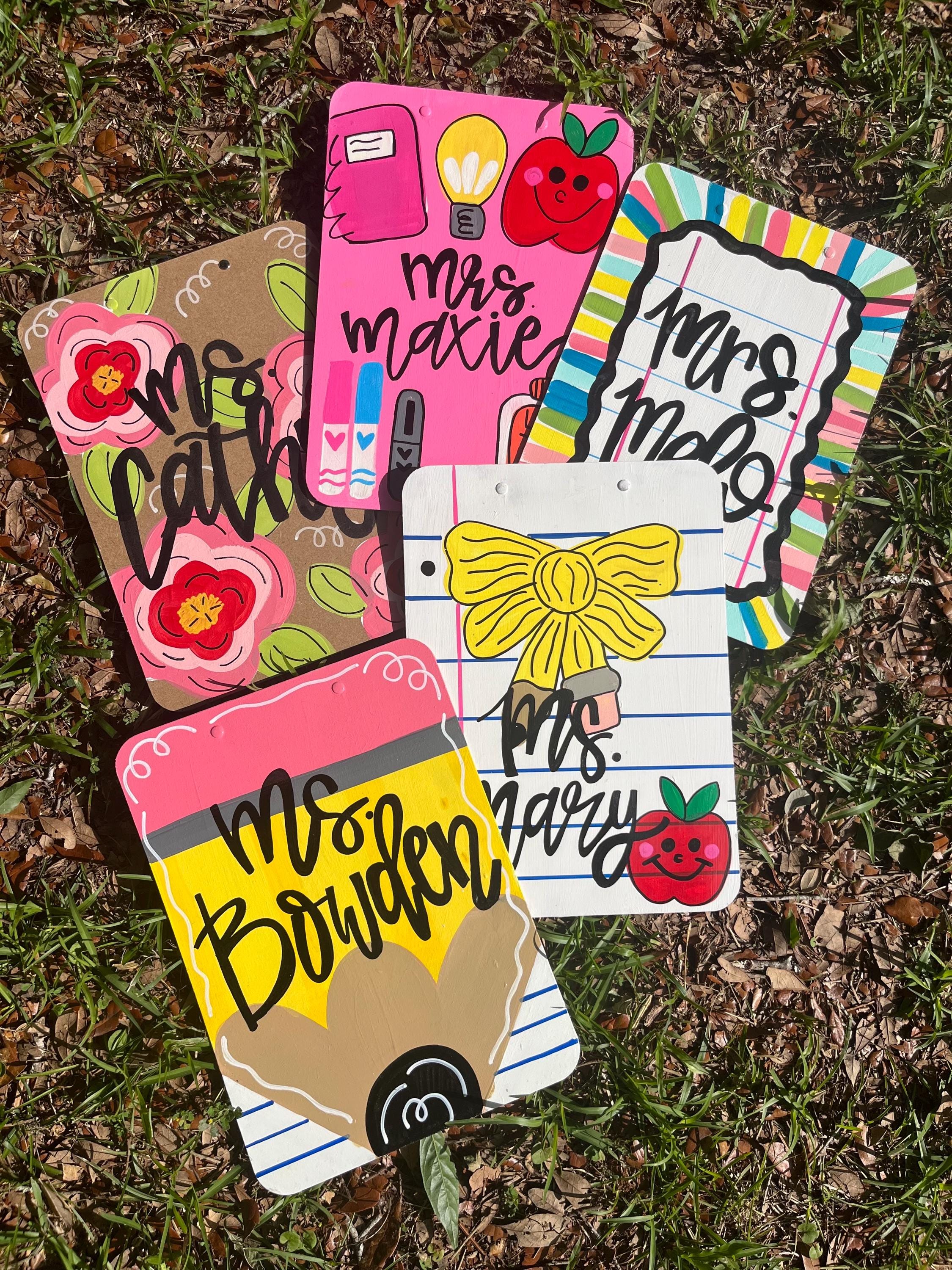 Personalized teacher clipboard