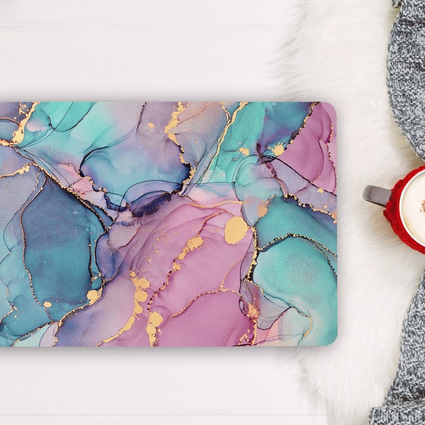 Colorful Marble Laptop Skin / Not Metallic  Notebook Vinyl Decal / Asus Chromebook Acer HP Dell Universal Sticker Cover CUSTOM LF17
