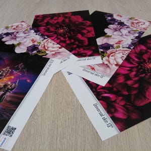 Personalised Laptop Skin for Teen Girl Gift, Dark Peony Flower Laptop Vinyl Wrap, Notebook HP Cover Decal Sticker Acer Asys Dell Lenovo LF91 image 5