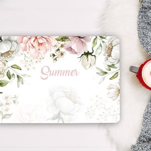 Personalized Laptop Decal  Summer Flowers for Girl  Vinyl  Cover Sticker for HP Acer Asus Dell Lenovo  Notebook Universal Cover Case RK602