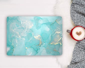 Turquoise Laptop Skin Not Metallic Notebook Vinyl Decal  Asus Chromebook Acer  Dell Universal Laptop   Sticker Cover  LF63