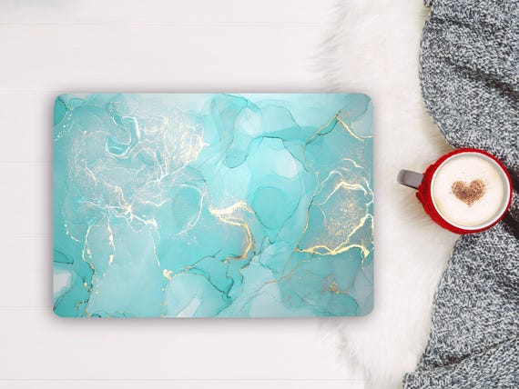 Turquoise Laptop Skin Not Metallic Notebook Vinyl Decal  Asus Chromebook Acer  Dell Universal Laptop   Sticker Cover  LF63