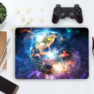 Space Laptop Skin Notebook Planet Earth Vinyl Decal  Dell Hp Lenovo Asus Chromebook Acer Universal Skin Cover Sticker Laptop Galaxy  LF84