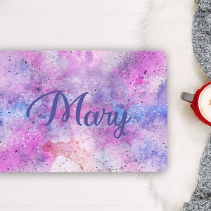 Personalized Pink Watercolor Laptop Skin Notebook Vinyl Decal Dell HP Lenovo Asus Chromebook Acer Laptop  Cover Sticker Laptop   LF131