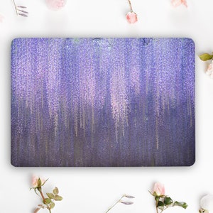 Flower Laptop Skin Floral Notebook Vinyl Decal Dell HP Lenovo Asus Chromebook Acer Laptop Universal Skin Cover Sticker Laptop Lilac RK49