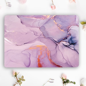 Lilac Marble Laptop Skin Not Metallic Vinyl Decal Universal  Notebook HP Lenovo Asus Chromebook Acer  Laptop Sleeve Laptop Sticker RK383