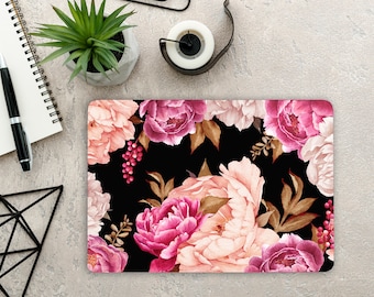 Dark Flower Ordinateur portable Peau pour filles Ordinateur portable HP Vinyl Decal Dell Lenovo Asus Chromebook Acer Ordinateur portable Universal Skin Cover Sticker Ordinateur portable LF35