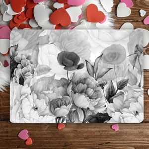 Zwart-wit bloem laptop huid notebook vinyl sticker dell HP lenovo asus chromebook acer laptop universele huid cover sticker laptop RK66